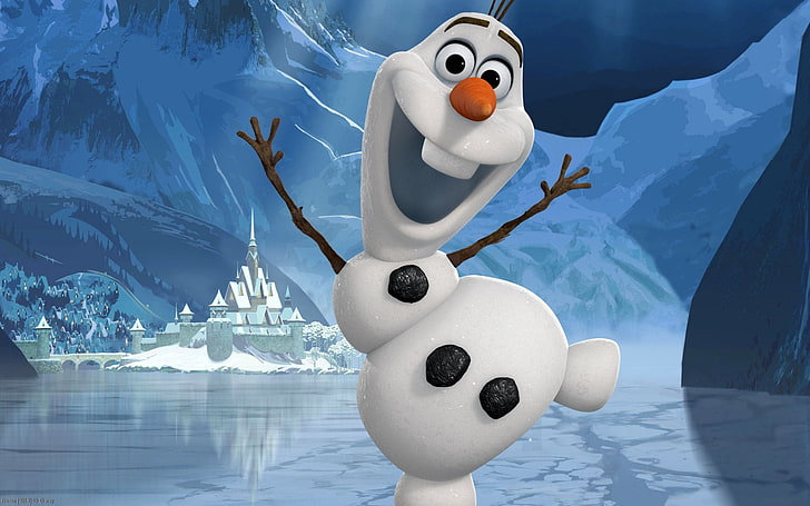 Disney Frozen Olaf illustration, Movie, Frozen (Movie), Olaf (Frozen), HD wallpaper