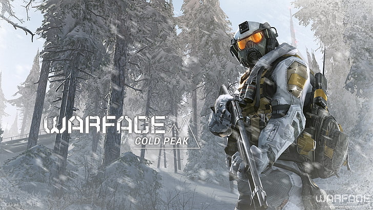 Warface game applicatioj n, soldiers, forest, equipment, winter