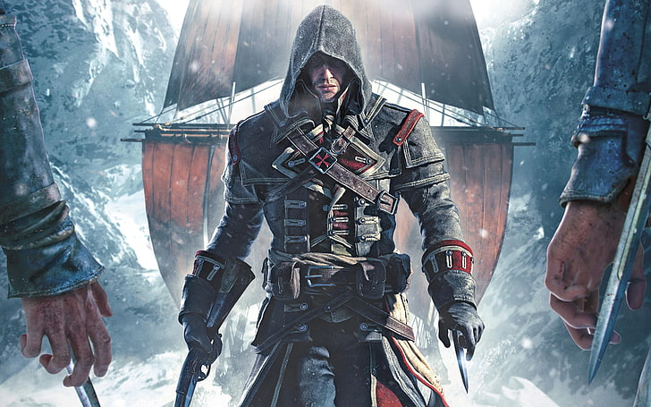 Assassin's Creed digital wallpaper, Assassin's Creed Rogue, video games