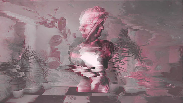 Statue, vaporwave