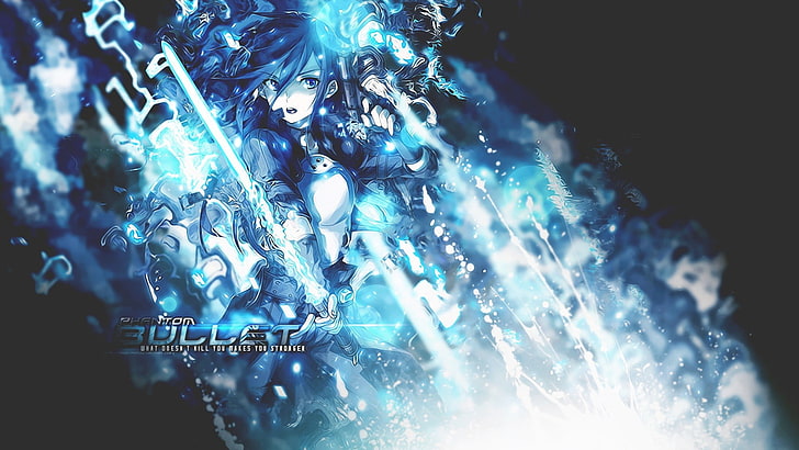 Phantom Bullet digital wallpaper, anime, anime boys, Sword Art Online, HD wallpaper