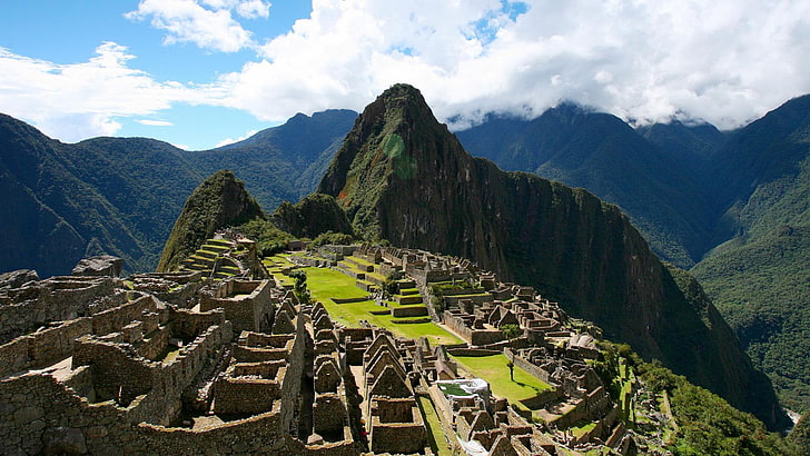 Macchu Picchu, hills, the ancient city, Peru, Machu Picchu, cloud - sky, HD wallpaper