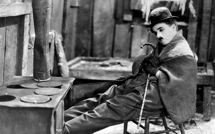 Charlie Chaplin, The Tramp, movies, The Gold Rush, one person