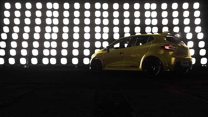 Forza Horizon 5, car, sports car, night, Renault, Renault Clio