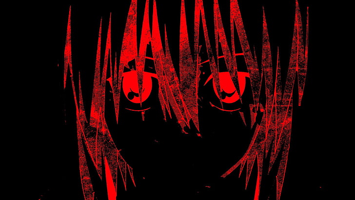 HD wallpaper: red and black animated female character digital wallpaper,  anime | Wallpaper Flare