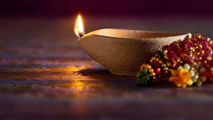 Religious, Diwali, Candle, HD wallpaper