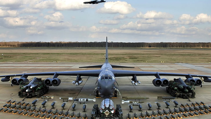 vehicle, Boeing B-52 Stratofortress, weapon, Bomber, bombs, HD wallpaper
