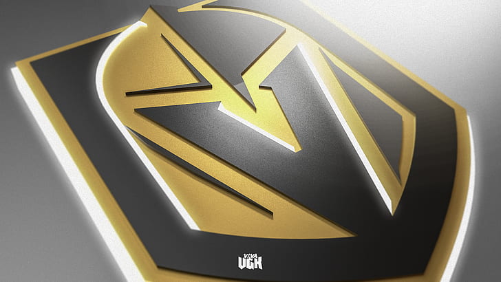 Hockey, Vegas Golden Knights, Logo, NHL, HD wallpaper