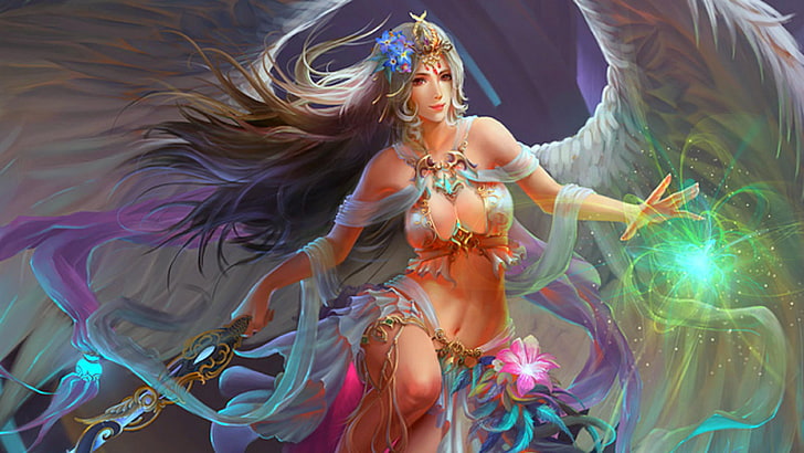 Angel Magical Woman Fantasy Abstract 3d And Ultra 3840×2160 Hd Wallpaper 1888589