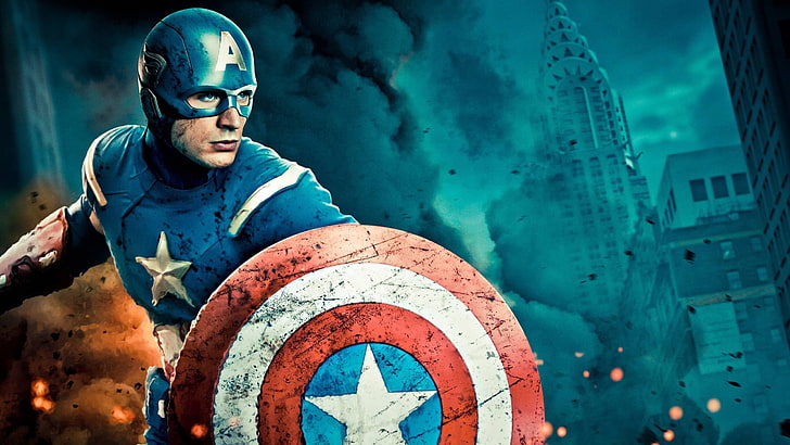 Captain America wallpaper, movies, The Avengers, Chris Evans