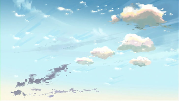 Makoto Shinkai, anime, 5 Centimeters Per Second, cloud - sky, HD wallpaper