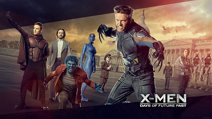 X-Men movie poster, X-Men: Days of Future Past, Wolverine, Magneto