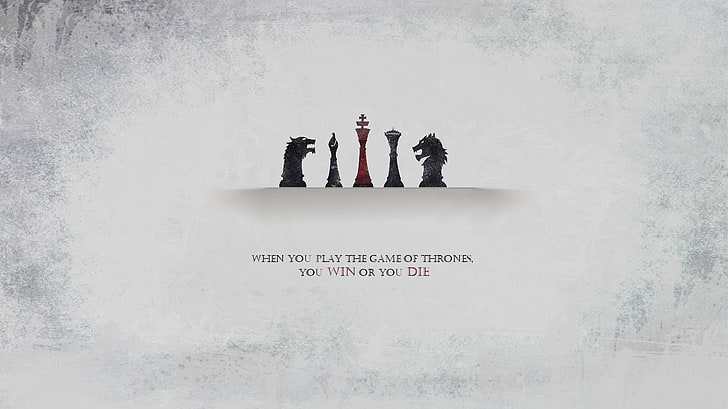 Game of Thrones logo, Book quotes, chess, A Song of Ice and Fire