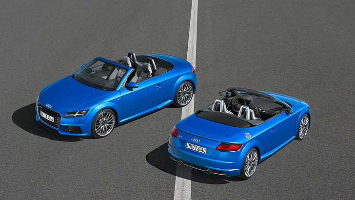 Audi, car, Audi TT, blue cars, HD wallpaper