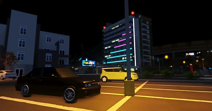 Hd Wallpaper Roblox Pacifico Roblox Game Bmw E30 M3 Hotel Neon Glow Wallpaper Flare - another roblox streets game