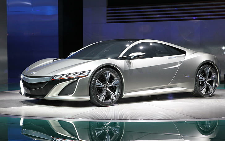 Hd Wallpaper New Acura Nsx Concept Mgm Gray Coupe Cars Wallpaper Flare