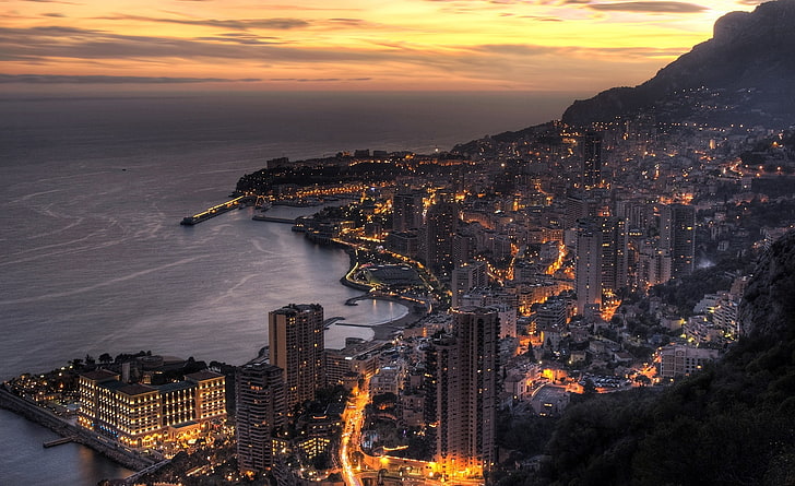 Monte Carlo, Monaco, aerial photography of city, Europe, Others