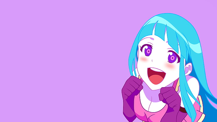 blue haired female anime character wallpaper, ME! ME! ME!, TeddyLoid