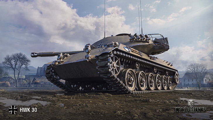 WoT, World of Tanks, German tank, Wargaming, HWK 30 HD wallpaper