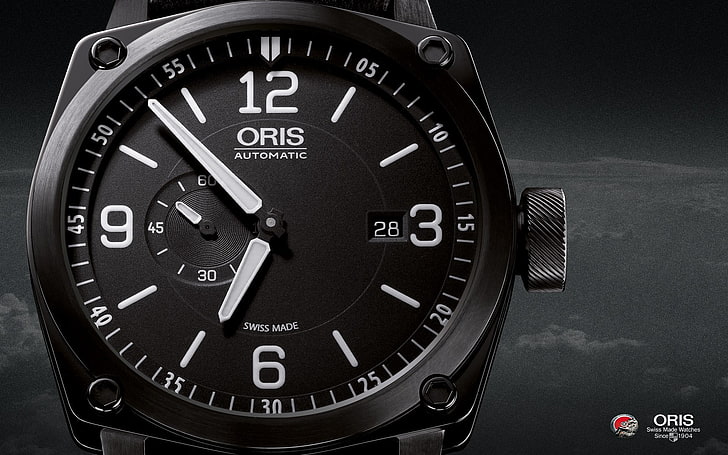 watch, luxury watches, Oris, number, time, close-up, wristwatch, HD wallpaper