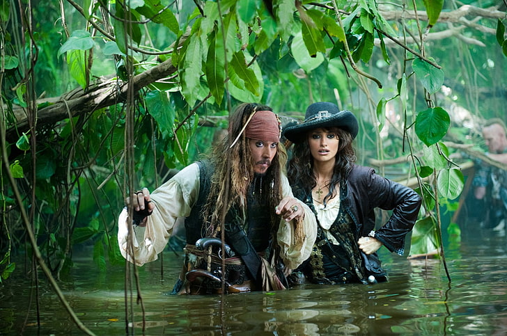 Johnny Depp as Captain Jack Sparrow, Pirates Of The Caribbean, HD wallpaper