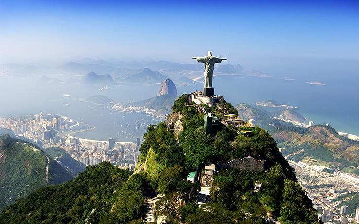 Brazil Jesus Christ Statue, christ the redeemer in rio brazil, HD wallpaper