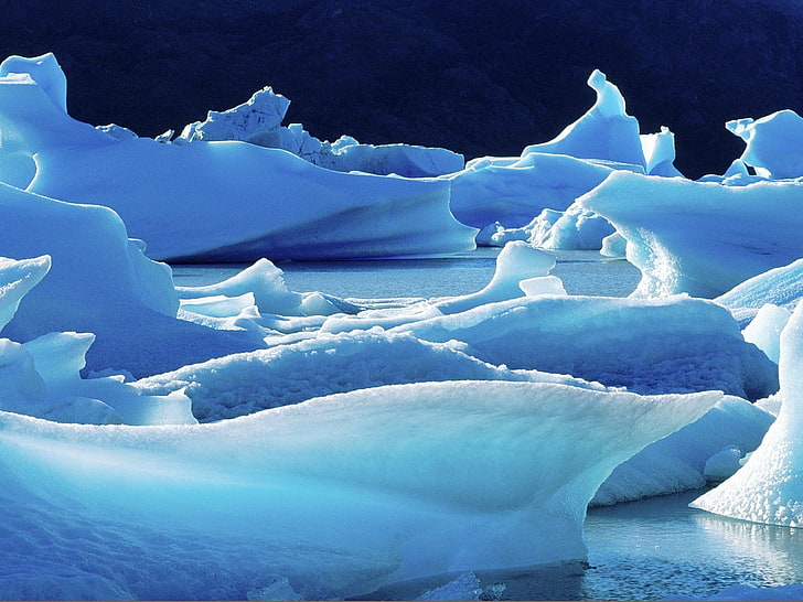 iceberg wallpaper, Antarctica, cold, cold temperature, snow, winter, HD wallpaper