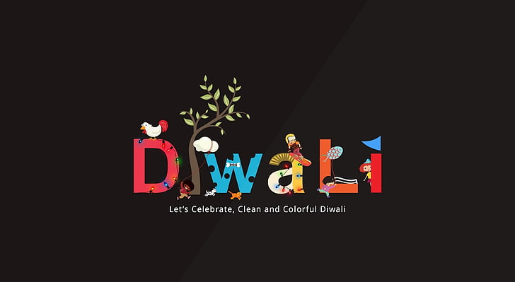 HD wallpaper: Happy Diwali, Diwali logo, Artistic, Typography, celebrities  | Wallpaper Flare