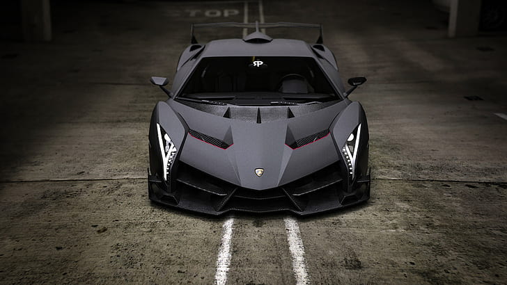 Lamborghini Veneno Wallpaper Black