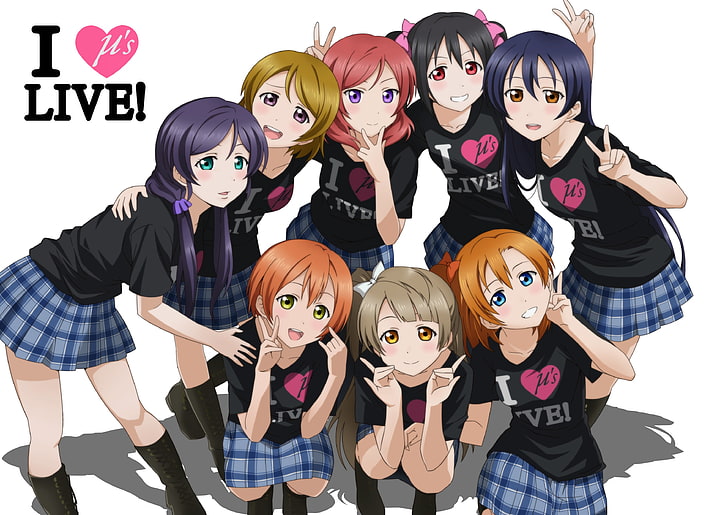Love Live!, anime girls, Yazawa Nico, Ayase Eli, Sonoda Umi