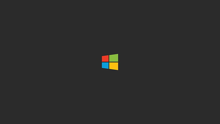 Microsoft Windows wallpaper, Logo, copy space, no people, black background