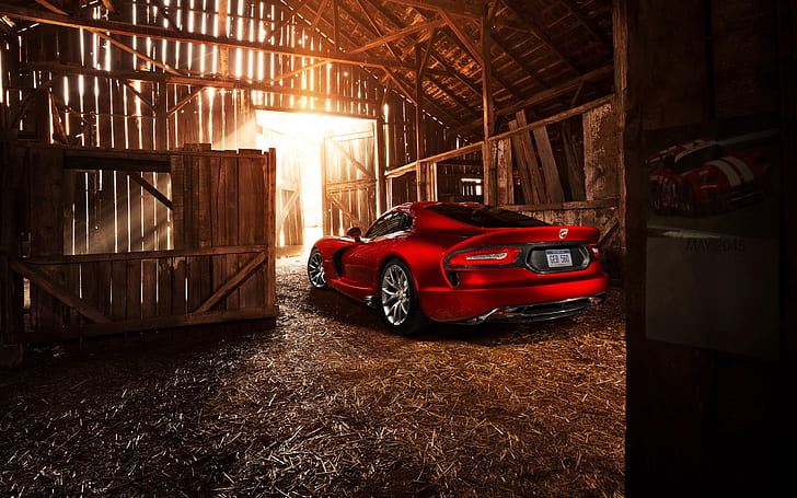 Dodge SRT Viper GTS 2013 red supercar, HD wallpaper
