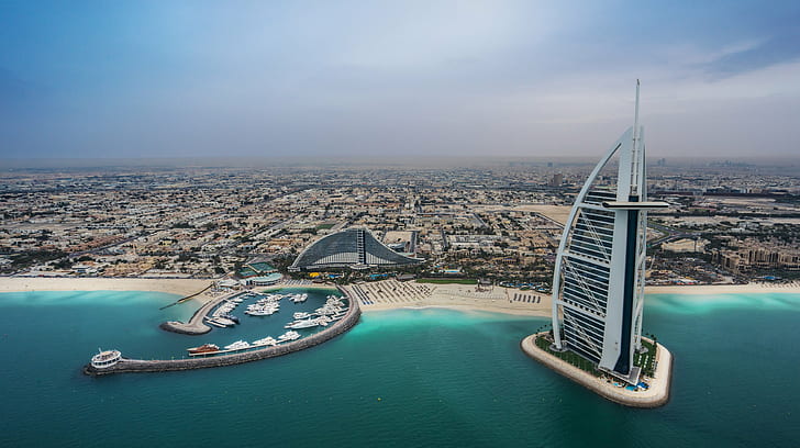Burj Al Arab Dubai, dubai, Beaches, com, UAE, Horizontal, Outside, HD wallpaper