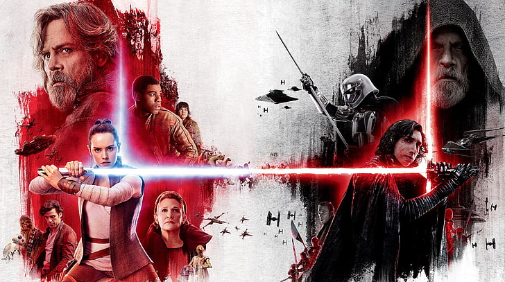 Star Wars The Last Jedi, Star Wars illustration, Movies, 2017, HD wallpaper
