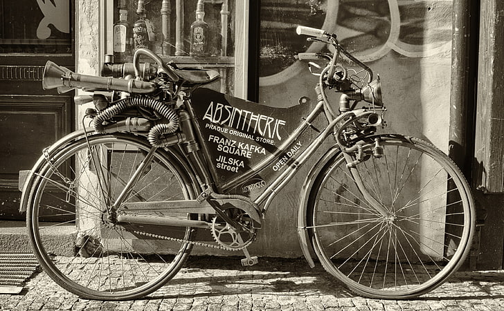 Retro Bicycle, Vintage, Nature, Beautiful, Landscape, Scenery, HD wallpaper
