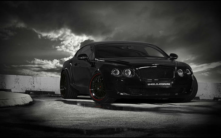 Hd Wallpaper Wheelsandmore Bentley Continental Supersports Black Sports Coupe Wallpaper Flare