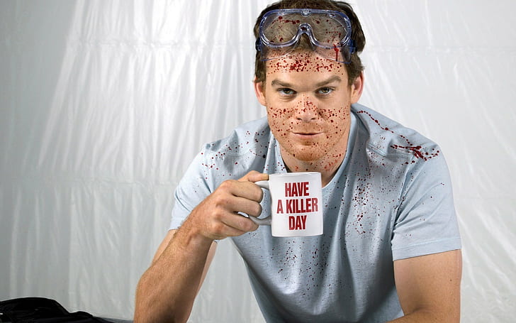 Michael C. Hall, blood, Dexter, blood stains, Dexter Morgan