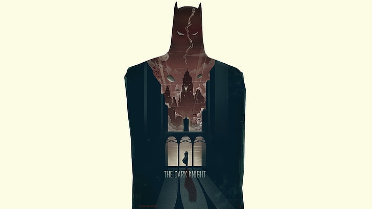 The Dark Knight logo, Batman, spirituality, religion, illustration
