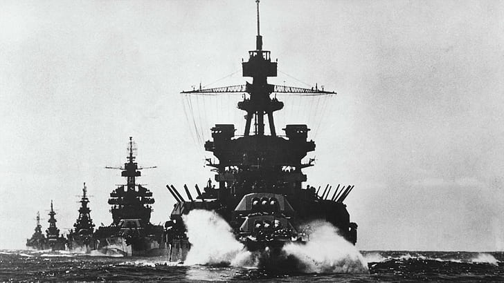 Dreadnought, United States Navy, Battleship, World War II, military, HD wallpaper