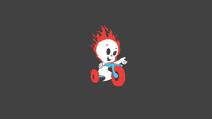 Ghost Rider Ghost Tricycle HD, ghost riding on tricycle illustration