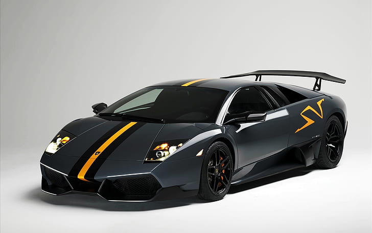black, power, Lamborghini Murcielago LP 670-4 SuperVeloce