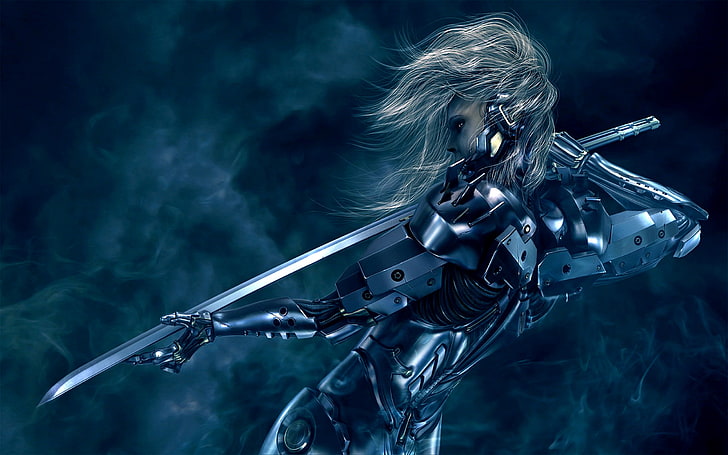robot female fictional character wallpaper, Metal Gear Rising: Revengeance