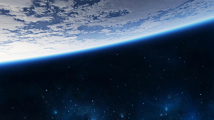 Space Earth, universe, 2560x1440, 4k pica, HD wallpaper