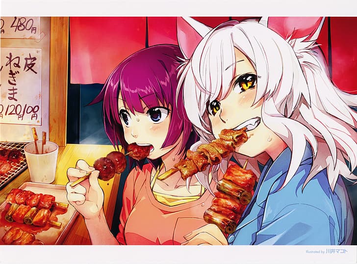 HD wallpaper: Monogatari Series, anime girls, monster girl, cat girl, neko  ears | Wallpaper Flare
