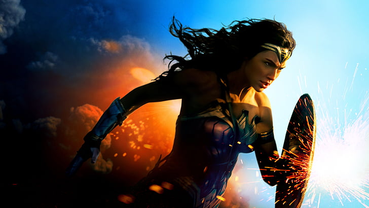 Wonderwoman Gal gadot wallpaper, Wonder Woman, 2017 Movies, HD, HD wallpaper