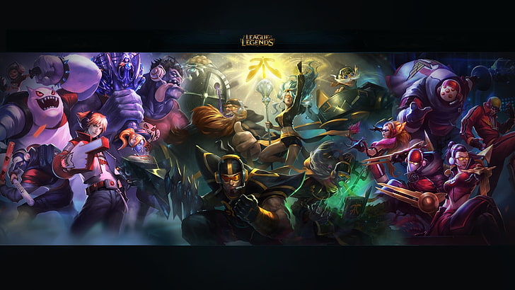 League of Legends wallpaper, Dr. Mundo, Shen, Ezreal, Nunu and Willump