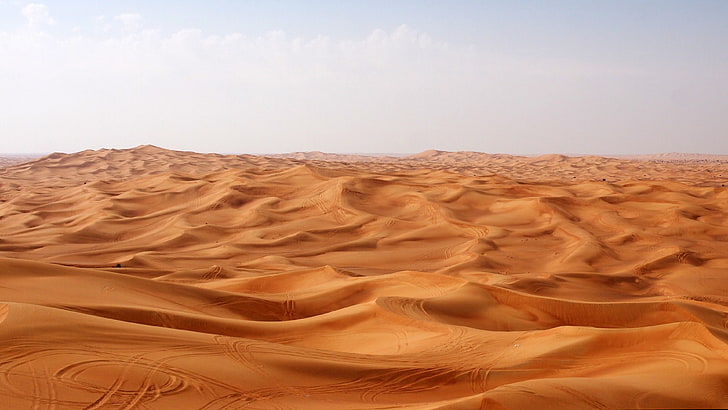desert wallpaper, landscape, sand dune, climate, scenics - nature, HD wallpaper
