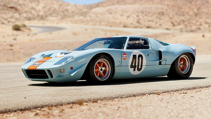 car, sports car, Ford GT40, coupe