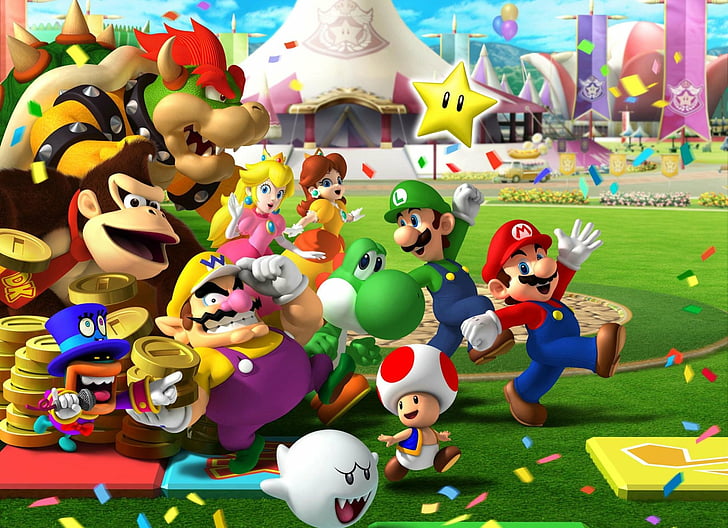 Mario, Mario Party 8, HD wallpaper
