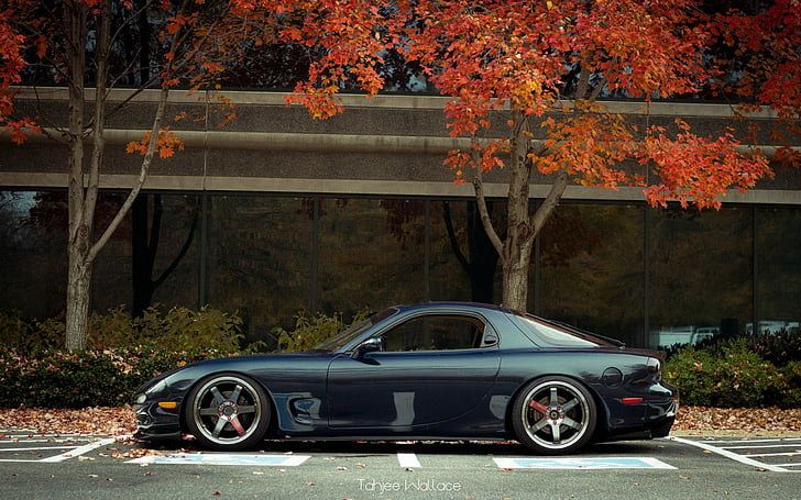 cars, fd 3s, mazda, rx 7, rx7, side, view